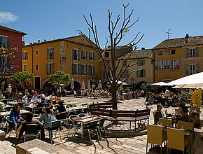 Valbonne - Place principale - Agrandir l'image (fenêtre modale)